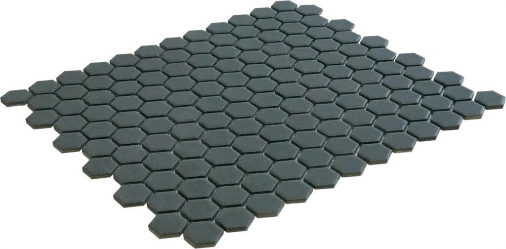 The Mosaic Factory Mozaïek Tegel Camo Green Matt Hexagons - 23x26mm