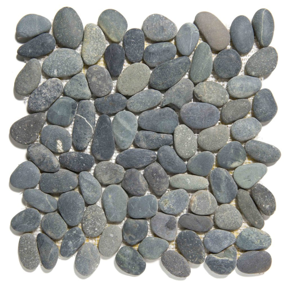The Mosaic Factory Natural Stone Mozaiek Tegel Kiezel - Dark Grey Kiezels Natural 303x300 mm
