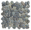 The Mosaic Factory Natural Stone Mozaiek Tegel Kiezel - Dark Grey Kiezels Natural 303x300 mm
