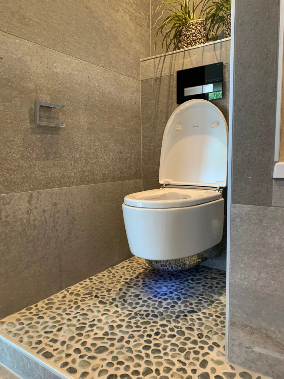 The Mosaic Factory Natural Stone Mozaiek Tegel Kiezel - Dark Grey Kiezels Natural 303x300 mm