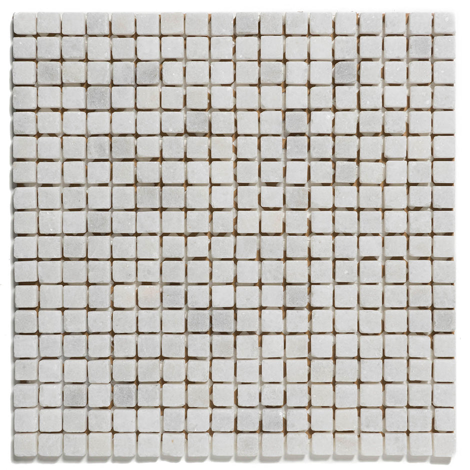 The Mosaic Factory Natural Stone Mozaiek Tegel Vierkant - Cararra Anticato Marmer Natural 305x305 mm