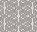 The Mosaic Factory Paris Mozaiek Tegel Cubic - Licht grijs Porselein Geglazuurd 266x305 mm