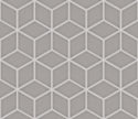 The Mosaic Factory Paris Mozaiek Tegel Cubic - Licht grijs Porselein Geglazuurd 266x305 mm