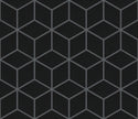 The Mosaic Factory Paris Mozaiek Tegel Cubic - mat Zwart Porselein Geglazuurd 266x305 mm
