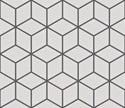 The Mosaic Factory Paris Mozaiek Tegel Cubic - Wit Porselein Geglazuurd 266x305 mm