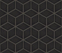 The Mosaic Factory Paris Mozaiek Tegel Cubic - Zwart Porselein Geglazuurd 266x305 mm