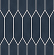 The Mosaic Factory Paris Mozaiek Tegel Picket- Blauw Porselein Geglazuurd 258x313 mm