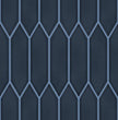 The Mosaic Factory Paris Mozaiek Tegel Picket- Blauw Porselein Geglazuurd 258x313 mm