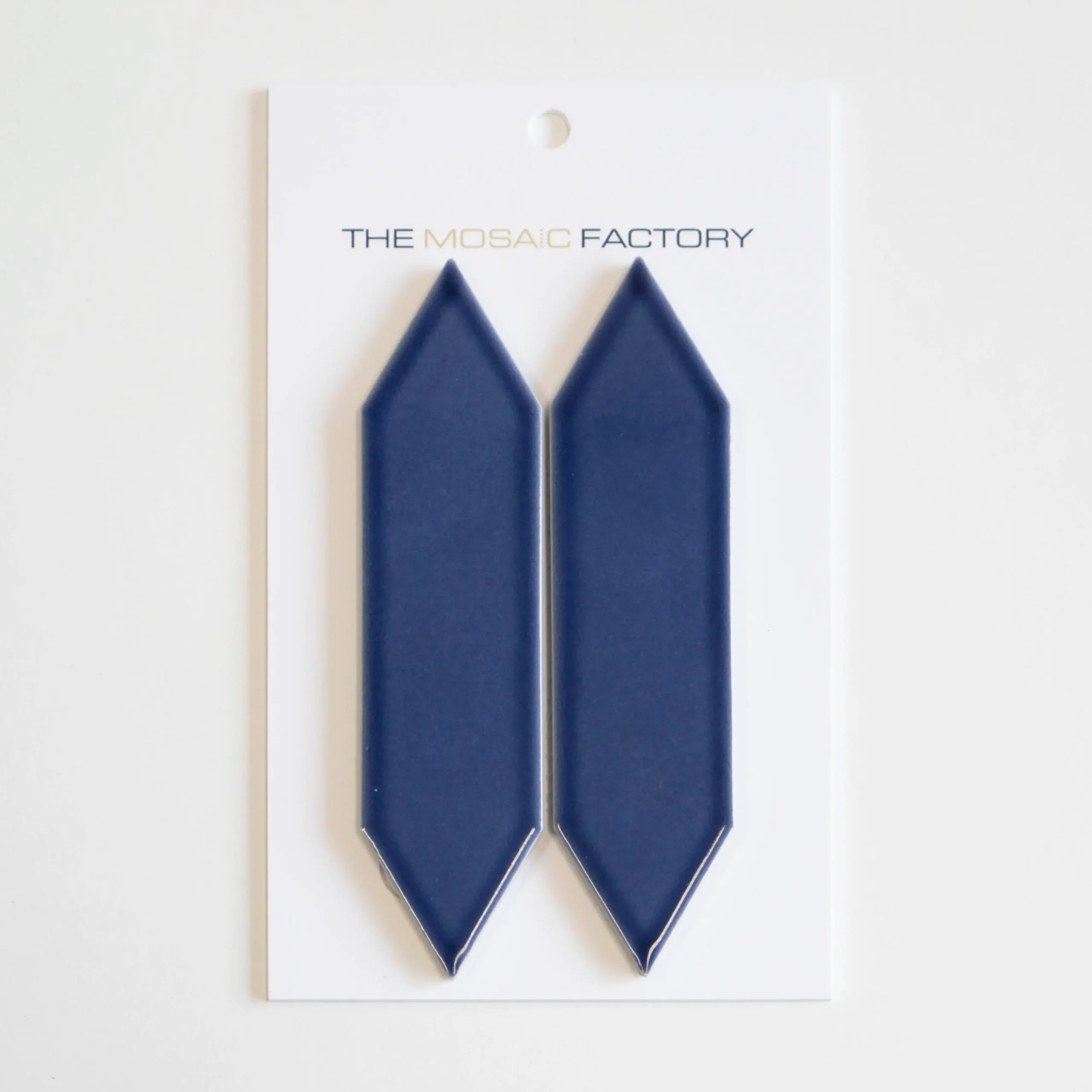 The Mosaic Factory Paris Mozaiek Tegel Picket- Blauw Porselein Geglazuurd 258x313 mm