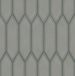 The Mosaic Factory Paris Mozaiek Tegel Picket- Groen Grijs Porselein Geglazuurd 258x313 mm