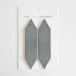 The Mosaic Factory Paris Mozaiek Tegel Picket- Groen Grijs Porselein Geglazuurd 258x313 mm