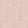 The Mosaic Factory Paris Mozaiek Tegel Picket- Roze Porselein Geglazuurd 255x315 mm