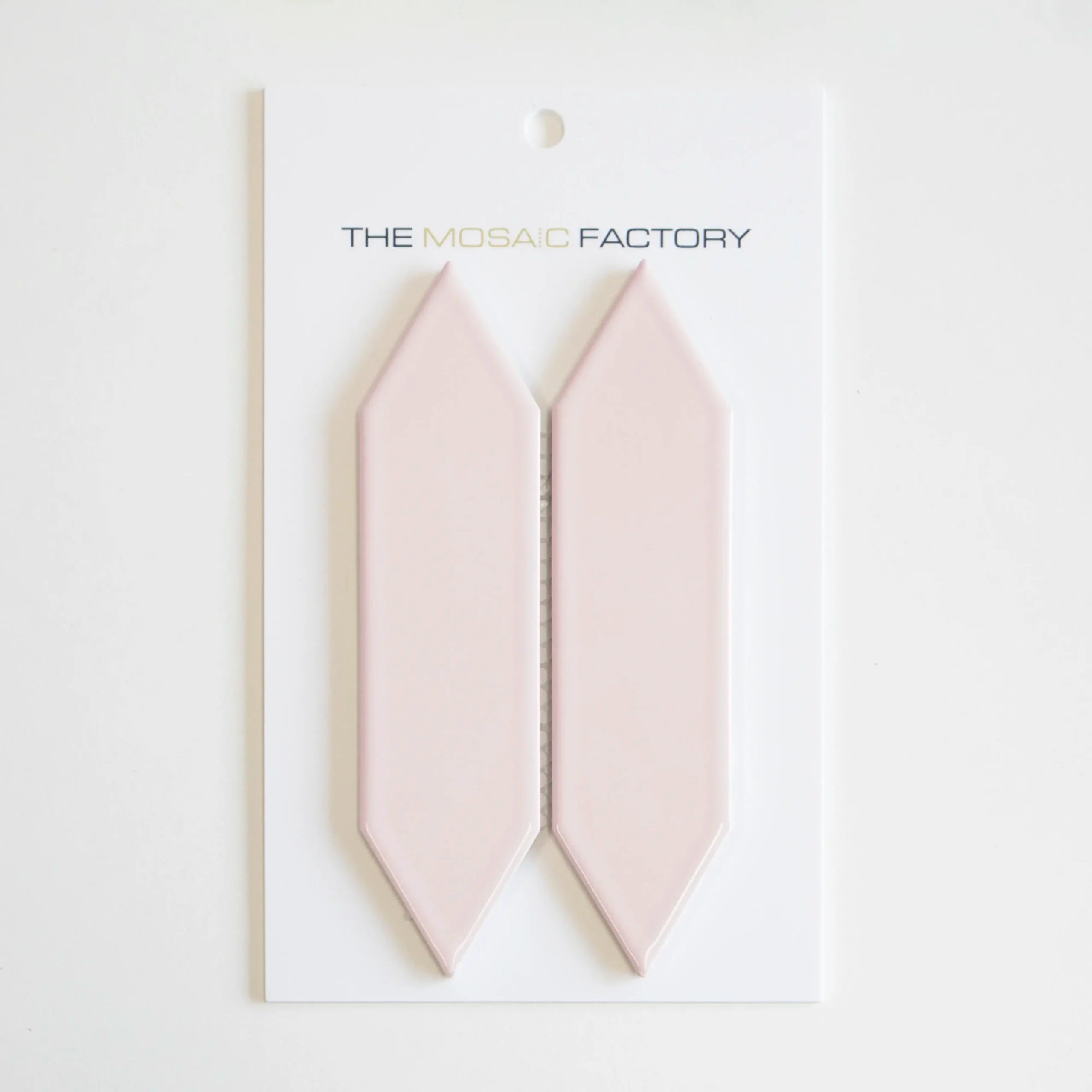 The Mosaic Factory Paris Mozaiek Tegel Picket- Roze Porselein Geglazuurd 255x315 mm