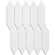 The Mosaic Factory Paris Mozaiek Tegel Picket- Wit Porselein Geglazuurd 255x315 mm
