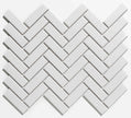 The Mosaic Factory Paris Mozaiek Tegel Visgraat - Extra Wit Porselein Geglazuurd 247x318 mm