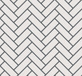 The Mosaic Factory Paris Mozaiek Tegel Visgraat - Extra Wit Porselein Geglazuurd 247x318 mm