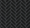 The Mosaic Factory Paris Mozaiek Tegel Visgraat - Extra Zwart Porselein Geglazuurd 247x318 mm