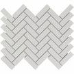 The Mosaic Factory Paris Mozaiek Tegel Visgraat - Wit Porselein Geglazuurd 247x318 mm