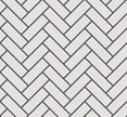 The Mosaic Factory Paris Mozaiek Tegel Visgraat - Wit Porselein Geglazuurd 247x318 mm