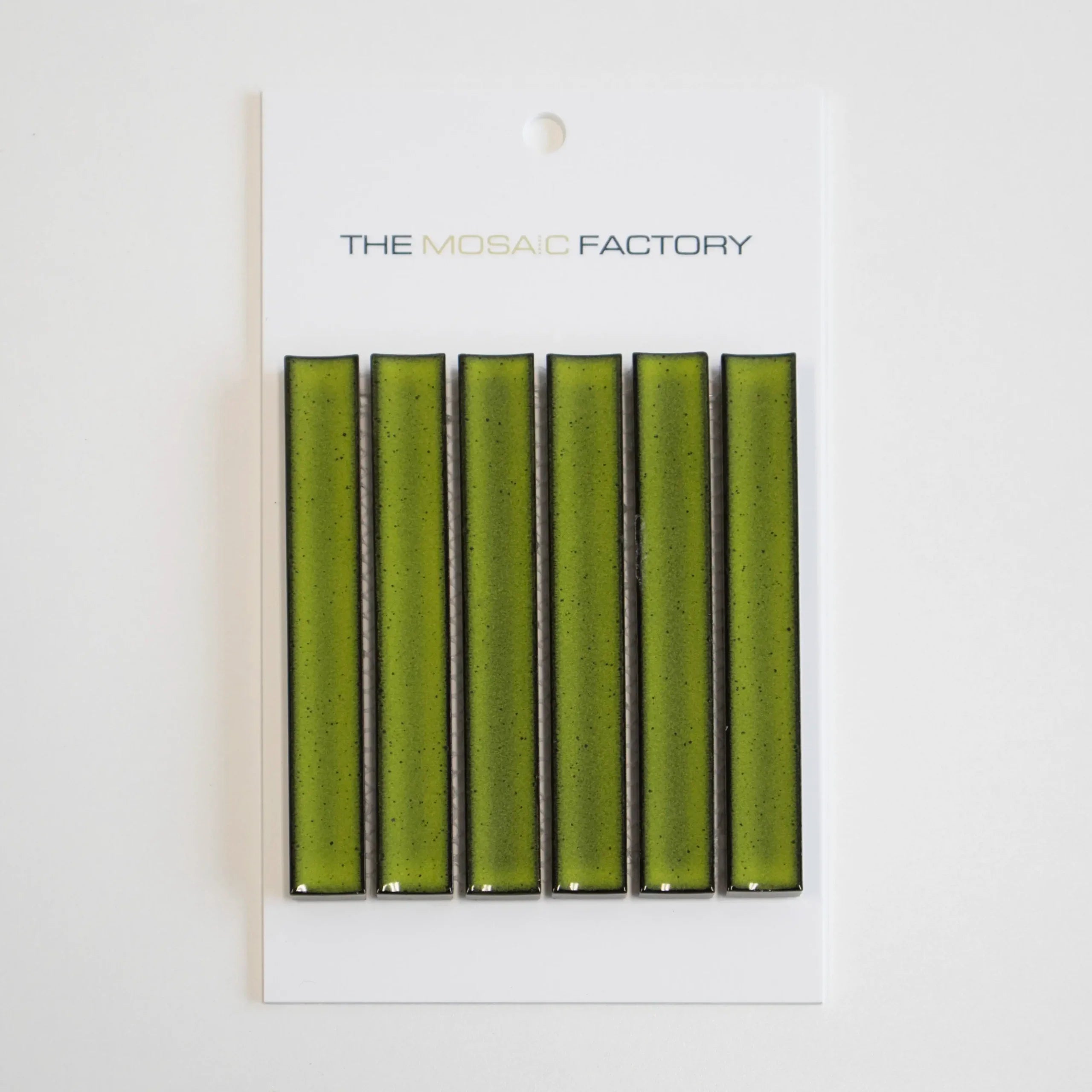 The Mosaic Factory Sevilla Mozaïek Tegel Kitkat Vinger - Groen Porselein Geglazuurd 296x299 mm