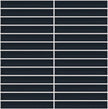 The Mosaic Factory Sevilla Mozaïek Tegel Kitkat Vinger - Navy Blauw Porselein Geglazuurd 296x299 mm