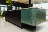 The Mosaic Factory Sevilla Mozaïek Tegel Kitkat Vinger - Oceaan Groen Porselein Geglazuurd 296x299 mm