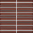 The Mosaic Factory Sevilla Mozaïek Tegel Kitkat Vinger - Terra Rood Porselein Geglazuurd 296x299 mm