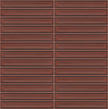 The Mosaic Factory Sevilla Mozaïek Tegel Kitkat Vinger - Terra Rood Porselein Geglazuurd 296x299 mm