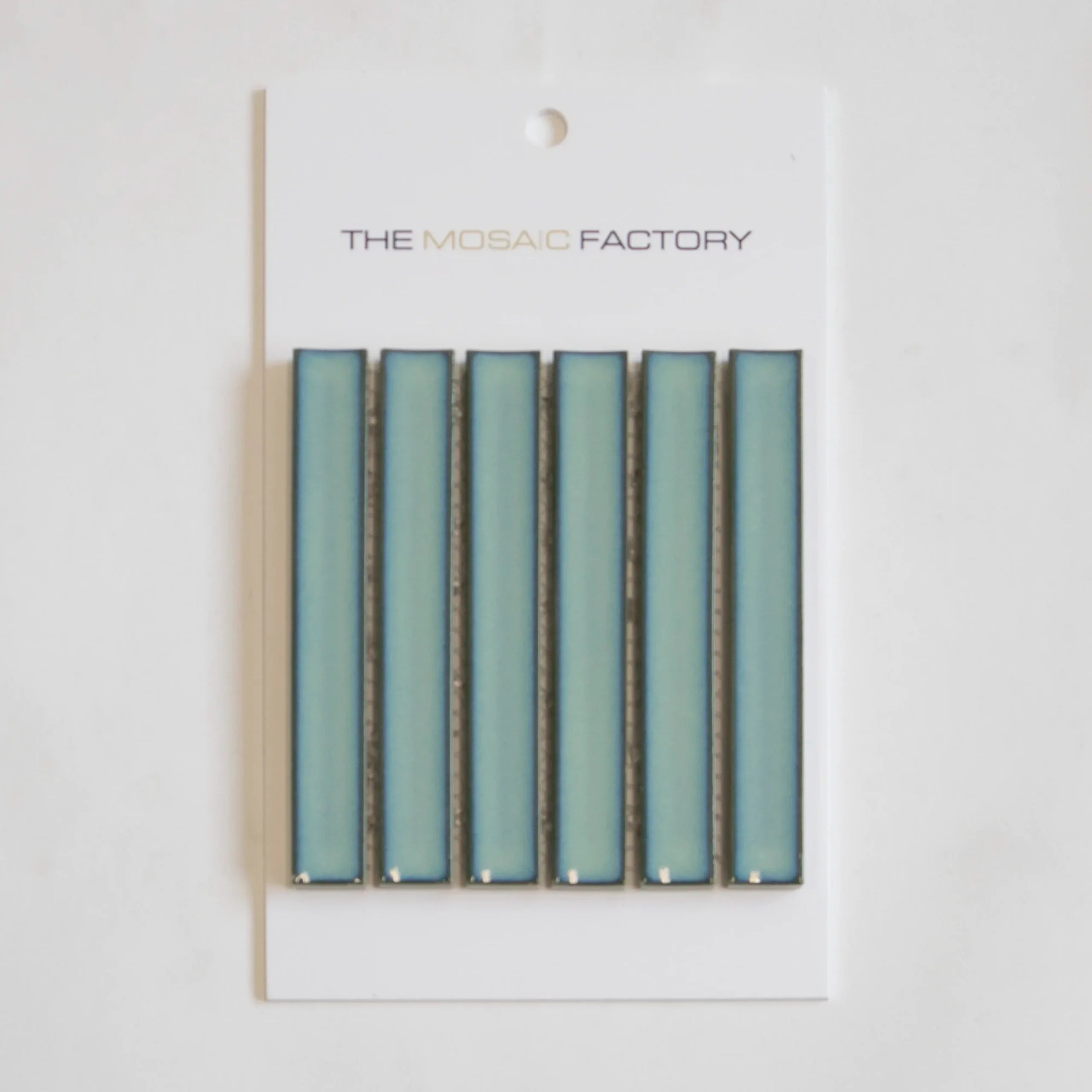 The Mosaic Factory Sevilla Mozaïek Tegel Kitkat Vinger - Turquoise Porselein Geglazuurd 296x299 mm
