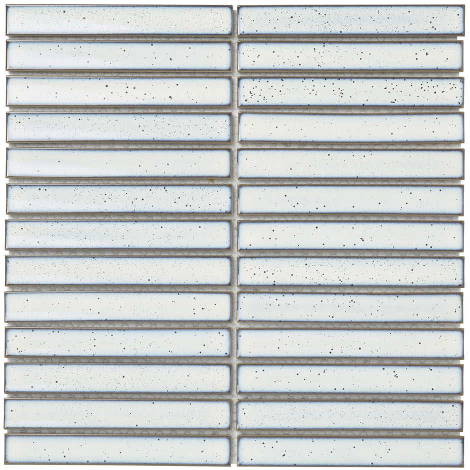 The Mosaic Factory Sevilla Mozaïek Tegel Kitkat Vinger - Wit Porselein Geglazuurd 296x299 mm
