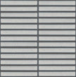 The Mosaic Factory Sevilla Mozaïek Tegel Kitkat Vinger - Wit Porselein Geglazuurd 296x299 mm