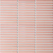 The Mosaic Factory Sevilla Mozaïek Tegel Mini Kitkat Vinger - Roze Porselein Geglazuurd 282x308 mm