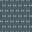 The Mosaic Factory Sevilla Mozaïek Tegel Ovaal Vinger - Azuur Blauw Gespikkeld Porselein Geglazuurd 300x300 mm