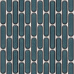 The Mosaic Factory Sevilla Mozaïek Tegel Ovaal Vinger - Azuur Blauw Gespikkeld Porselein Geglazuurd 300x300 mm