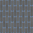 The Mosaic Factory Sevilla Mozaïek Tegel Ovaal Vinger - Grijs Blauw Gespikkeld Porselein Geglazuurd 300x300 mm