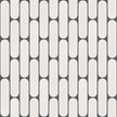 The Mosaic Factory Sevilla Mozaïek Tegel Ovaal Vinger - Mat Wit Porselein Geglazuurd 300x300 mm