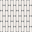 The Mosaic Factory Sevilla Mozaïek Tegel Ovaal Vinger - Wit Porselein Geglazuurd 300x300 mm