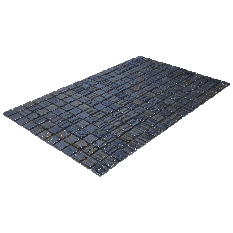 The Mosaic Factory Valencia Mozaiek Tegel Vierkant - 3D Black Pearl Glas Recycled 328x518 mm
