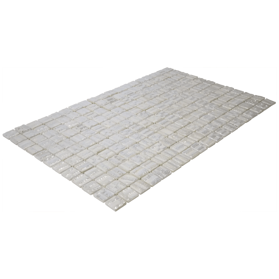 The Mosaic Factory Valencia Mozaiek Tegel Vierkant - 3D Icy Pearl Glas Recycled 328x518 mm
