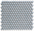 The Mosaic Factory Venice Pennyround Mozaiek Tegel Rond - Blauw Grijs met rand Porselein Geglazuurd 315x294 mm