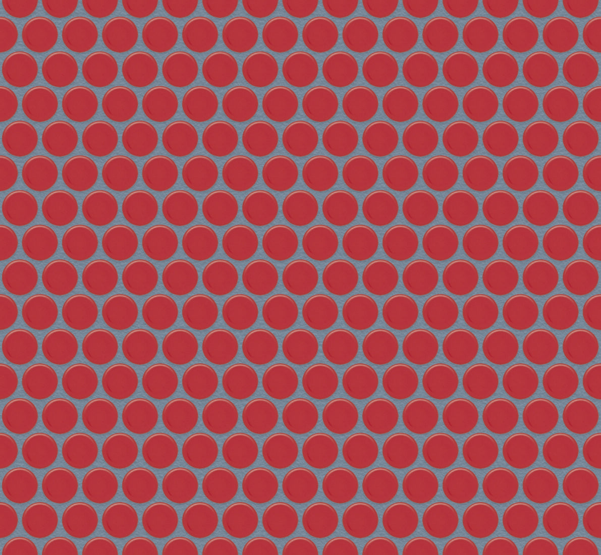 The Mosaic Factory Venice Pennyround Mozaiek Tegel Rond - Rood Porselein Geglazuurd 315x294 mm