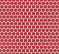 The Mosaic Factory Venice Pennyround Mozaiek Tegel Rond - Rood Porselein Geglazuurd 315x294 mm