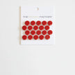 The Mosaic Factory Venice Pennyround Mozaiek Tegel Rond - Rood Porselein Geglazuurd 315x294 mm