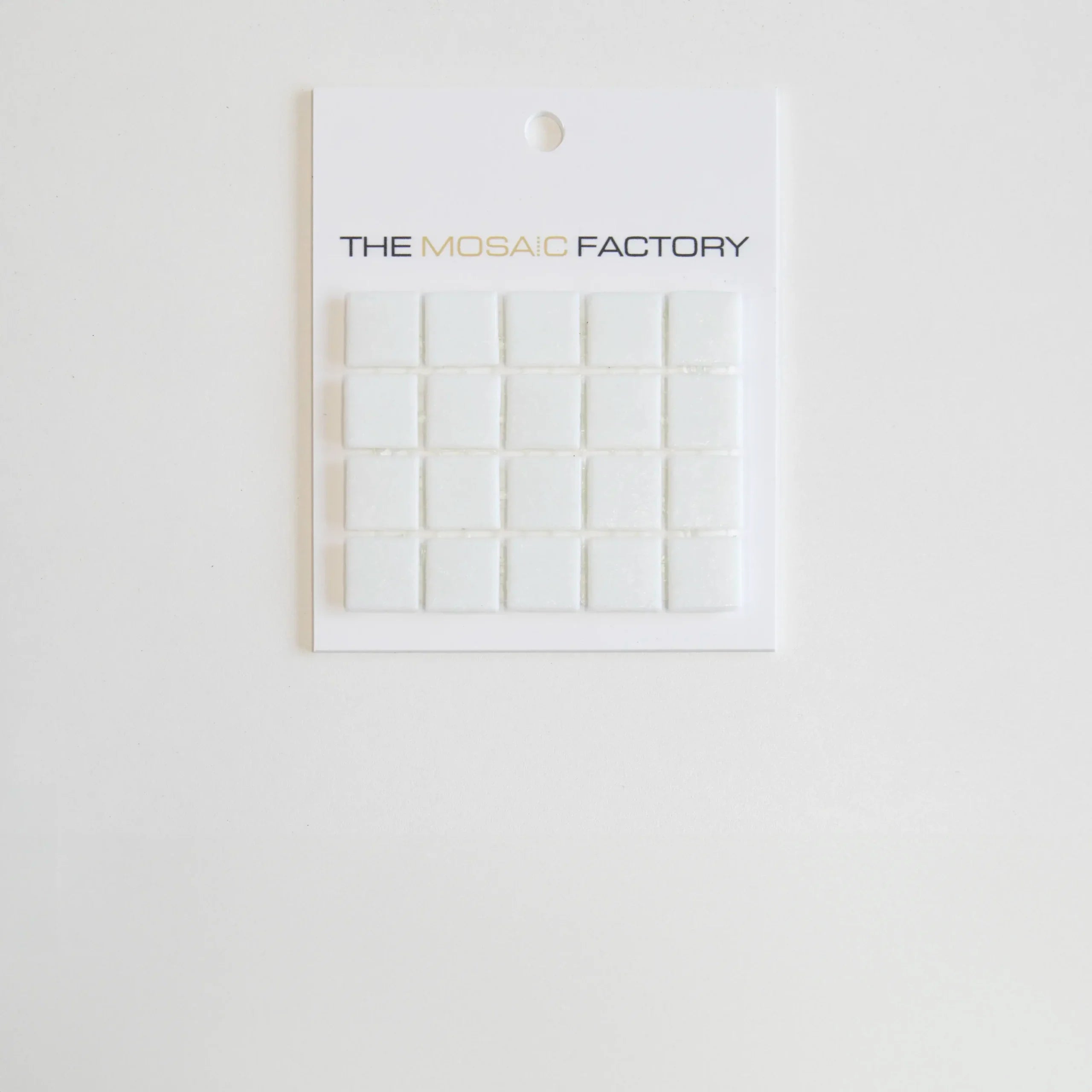 The Mosaic Factory Amsterdam Mozaiek Tegel Vierkant - Ultra Wit Glas Basic 322x322 mm