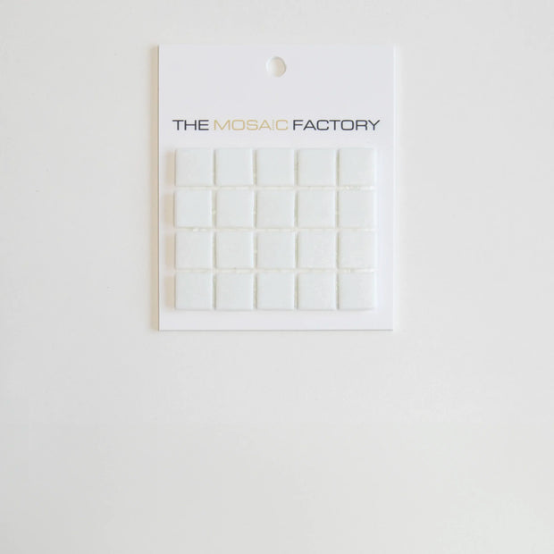 The Mosaic Factory Amsterdam Mozaiek Tegel Vierkant - Ultra Wit Glas Basic 322x322 mm