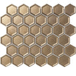 The Mosaic Factory Barcelona Mozaiek Tegel Hexagon - Brons - Porselein - Geglazuurd - 281x325 mm